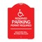 Signmission Connecticut Reserved Parking Permit Required Violators Fined Min $150 Alum, 18" x 24", RW-1824-24658 A-DES-RW-1824-24658 - alternate 1